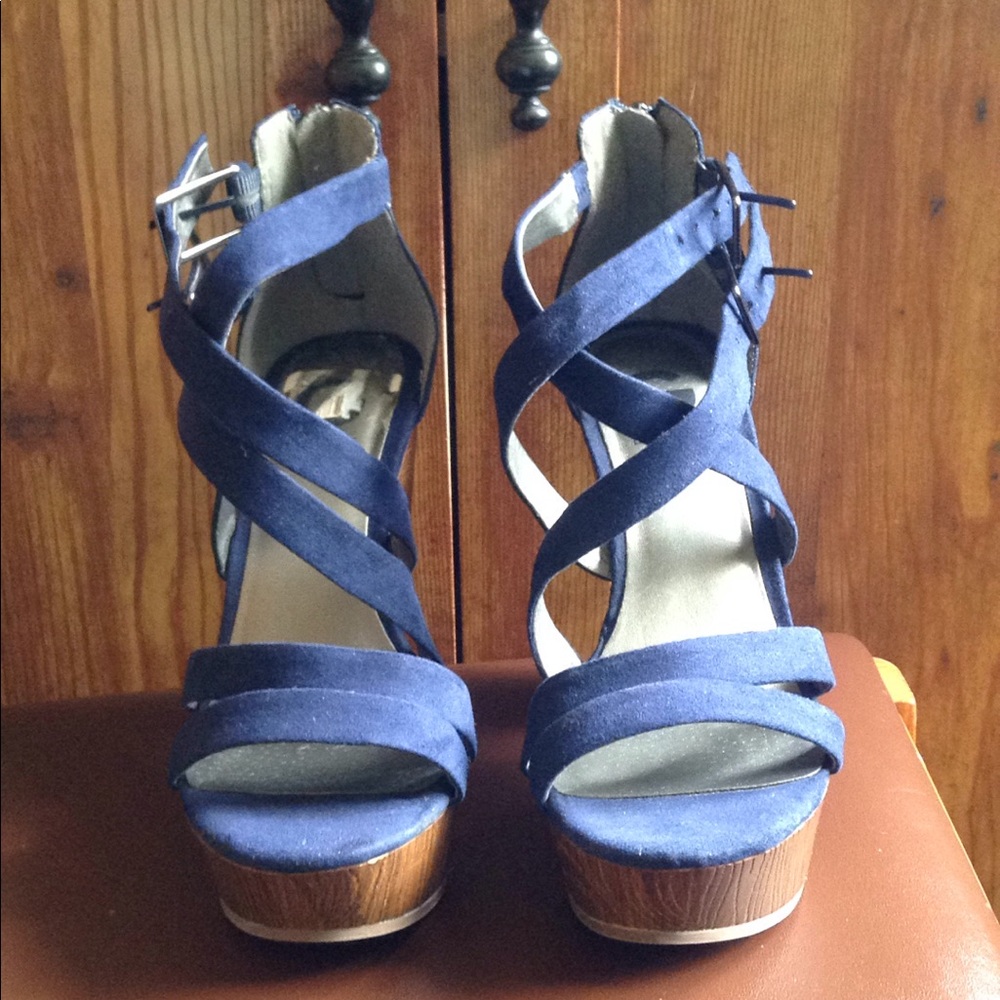 Blue Guess High Heels